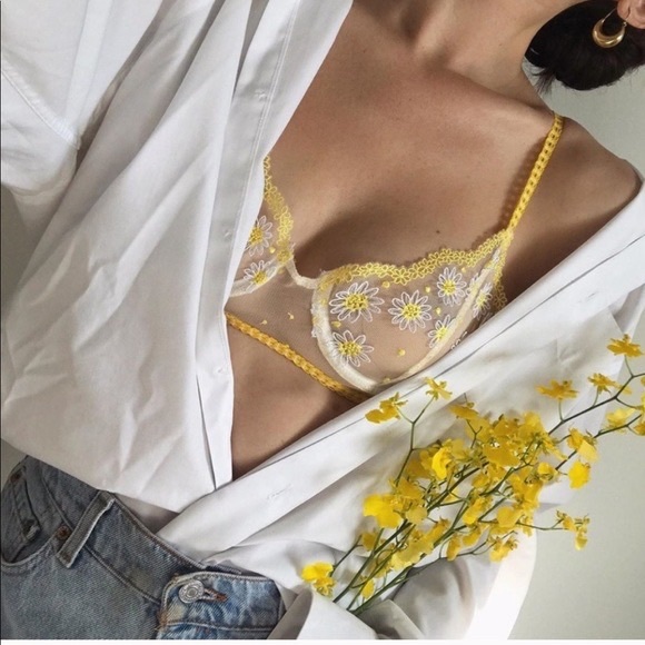 For Love And Lemons Other - For Love & Lemons 
Lemon Drop Bralette in Daisy Size Large